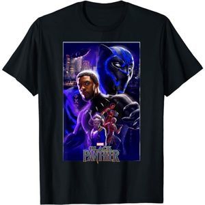 Marvel Black Panther Movie Wakanda Purple Poster T-Shirt Men's SZ  US 2X: NWOT